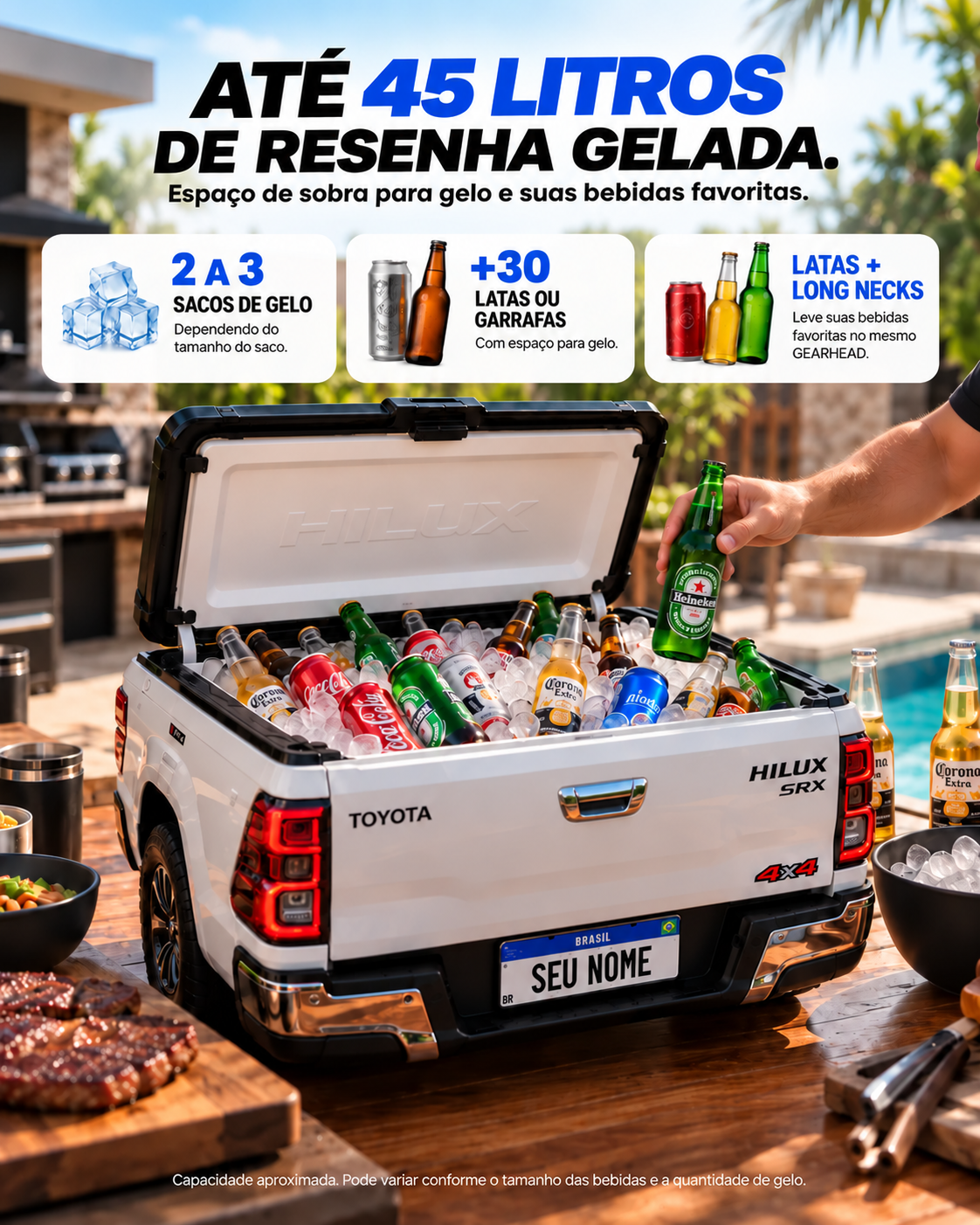 Mini Cooler Gearhead – Cooler dos Apaixonados por Carros & Churrasco